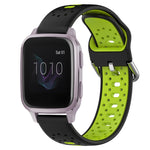 20mm Breathable Two-Color Silicone Watch Band, For Garmin Venu SQ, For Garmin VivoMove Style, For Garmin VivoMove Luxe