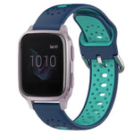 20mm Breathable Two-Color Silicone Watch Band, For Garmin Venu SQ, For Garmin VivoMove Style, For Garmin VivoMove Luxe