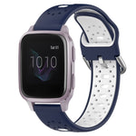 20mm Breathable Two-Color Silicone Watch Band, For Garmin Venu SQ, For Garmin VivoMove Style, For Garmin VivoMove Luxe