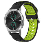 20mm Breathable Two-Color Silicone Watch Band, For Garmin Venu SQ, For Garmin VivoMove Style, For Garmin VivoMove Luxe