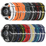20mm Breathable Two-Color Silicone Watch Band, For Garmin Venu SQ, For Garmin VivoMove Style, For Garmin VivoMove Luxe