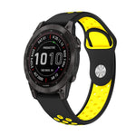 22mm Sports Breathable Silicone Watch Band, For Garmin Fenix 7 Solar, For Garmin Fenix 7 Sapphire Solar, For Garmin EPIX Gen 2, For Garmin Approach S62