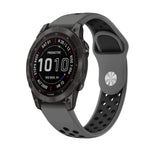 22mm Sports Breathable Silicone Watch Band, For Garmin Fenix 7 Solar, For Garmin Fenix 7 Sapphire Solar, For Garmin EPIX Gen 2, For Garmin Approach S62