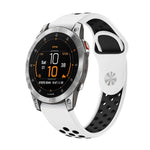 22mm Sports Breathable Silicone Watch Band, For Garmin Fenix 7 Solar, For Garmin Fenix 7 Sapphire Solar, For Garmin EPIX Gen 2, For Garmin Approach S62