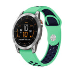 22mm Sports Breathable Silicone Watch Band, For Garmin Fenix 7 Solar, For Garmin Fenix 7 Sapphire Solar, For Garmin EPIX Gen 2, For Garmin Approach S62