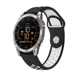 22mm Sports Breathable Silicone Watch Band, For Garmin Fenix 7 Solar, For Garmin Fenix 7 Sapphire Solar, For Garmin EPIX Gen 2, For Garmin Approach S62