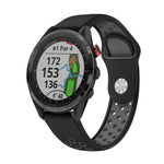 22mm Sports Breathable Silicone Watch Band, For Garmin Fenix 7 Solar, For Garmin Fenix 7 Sapphire Solar, For Garmin EPIX Gen 2, For Garmin Approach S62