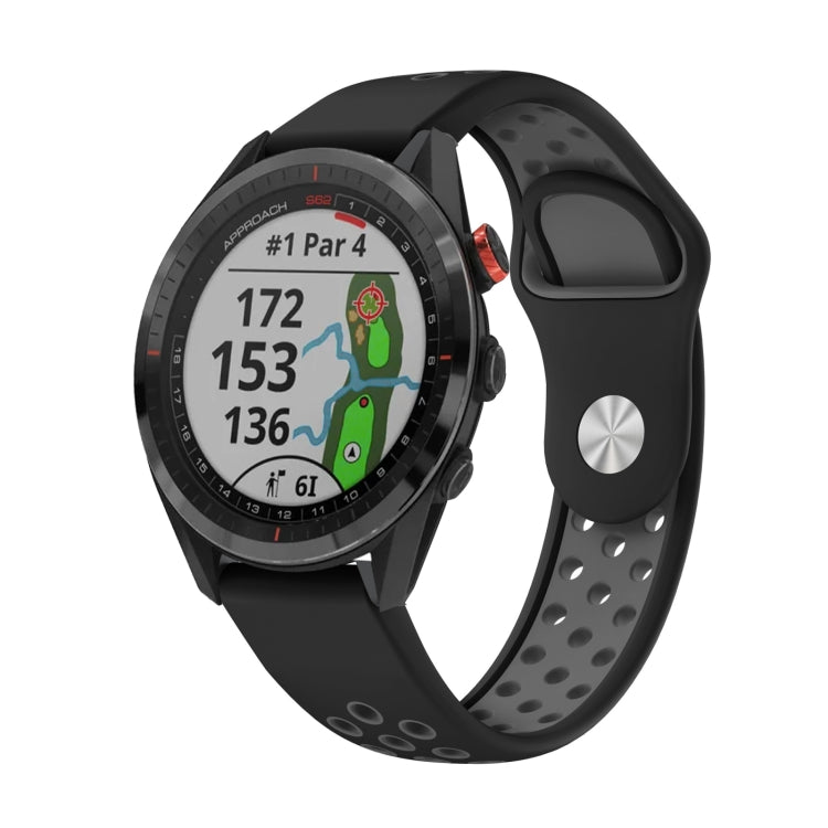 22mm Sports Breathable Silicone Watch Band, For Garmin Fenix 7 Solar, For Garmin Fenix 7 Sapphire Solar, For Garmin EPIX Gen 2, For Garmin Approach S62