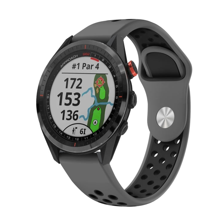 22mm Sports Breathable Silicone Watch Band, For Garmin Fenix 7 Solar, For Garmin Fenix 7 Sapphire Solar, For Garmin EPIX Gen 2, For Garmin Approach S62