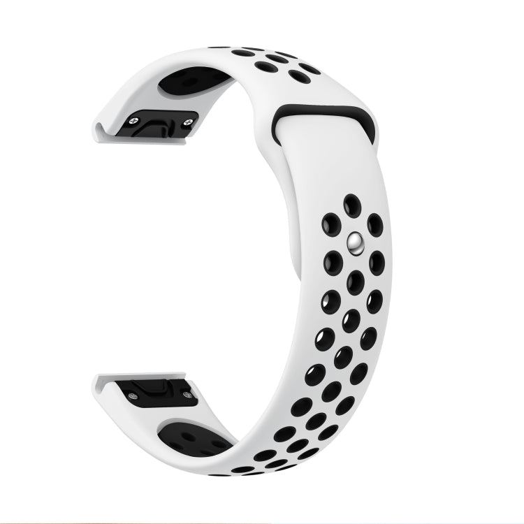 22mm Sports Breathable Silicone Watch Band, For Garmin Fenix 5 Plus, For Garmin Quatix 5, For Garmin Quatix 5 Sapphire, For Garmin Forerunner 955