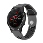 22mm Sports Breathable Silicone Watch Band, For Garmin Fenix 5 Plus, For Garmin Quatix 5, For Garmin Quatix 5 Sapphire, For Garmin Forerunner 955