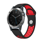 22mm Sports Breathable Silicone Watch Band, For Garmin Fenix 5 Plus, For Garmin Quatix 5, For Garmin Quatix 5 Sapphire, For Garmin Forerunner 955