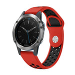 22mm Sports Breathable Silicone Watch Band, For Garmin Fenix 5 Plus, For Garmin Quatix 5, For Garmin Quatix 5 Sapphire, For Garmin Forerunner 955