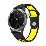 22mm Sports Breathable Silicone Watch Band, For Garmin Fenix 5 Plus, For Garmin Quatix 5, For Garmin Quatix 5 Sapphire, For Garmin Forerunner 955