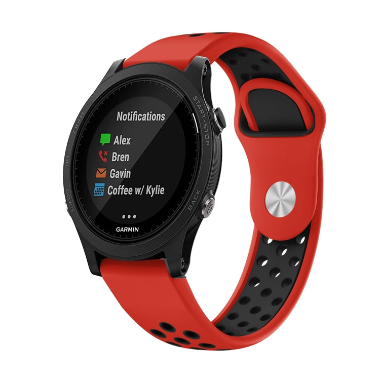 22mm Sports Breathable Silicone Watch Band, For Garmin Forerunner 945, For Garmin Forerunner 935, For Garmin Forerunner 965, For Garmin Instinct 2