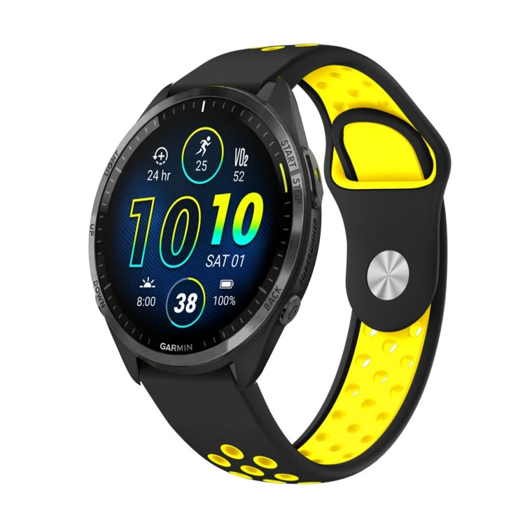 22mm Sports Breathable Silicone Watch Band, For Garmin Forerunner 945, For Garmin Forerunner 935, For Garmin Forerunner 965, For Garmin Instinct 2