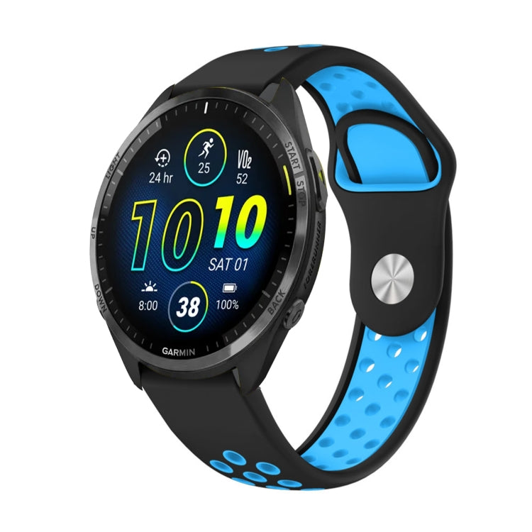 22mm Sports Breathable Silicone Watch Band, For Garmin Forerunner 945, For Garmin Forerunner 935, For Garmin Forerunner 965, For Garmin Instinct 2