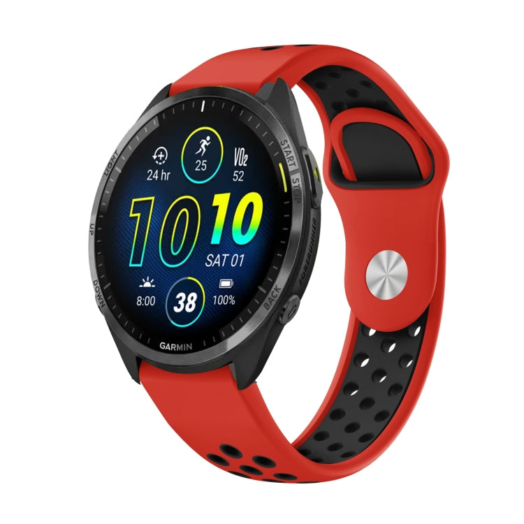 22mm Sports Breathable Silicone Watch Band, For Garmin Forerunner 945, For Garmin Forerunner 935, For Garmin Forerunner 965, For Garmin Instinct 2