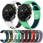 22mm Sports Breathable Silicone Watch Band, For Garmin Fenix 5 Plus, For Garmin Quatix 5, For Garmin Quatix 5 Sapphire, For Garmin Forerunner 955
