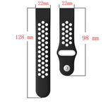 22mm Sports Breathable Silicone Watch Band, For Garmin Instinct, For Garmin Descent G1