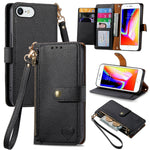 Love Zipper Lanyard Leather Phone Case, For iPhone 14 Pro Max, For iPhone 7 / 8 / SE 2022, For iPhone 13 Pro Max, For iPhone 13 Pro, For iPhone 13, For iPhone 12 / 12 Pro, For iPhone 12 Pro Max, For iPhone 11 Pro Max