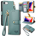 Love Zipper Lanyard Leather Phone Case, For iPhone 14 Pro Max, For iPhone 7 / 8 / SE 2022, For iPhone 13 Pro Max, For iPhone 13 Pro, For iPhone 13, For iPhone 12 / 12 Pro, For iPhone 12 Pro Max, For iPhone 11 Pro Max