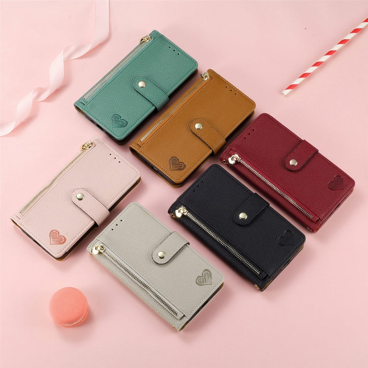 Love Zipper Lanyard Leather Phone Case, For iPhone 14 Pro Max, For iPhone 7 / 8 / SE 2022, For iPhone 13 Pro Max, For iPhone 13 Pro, For iPhone 13, For iPhone 12 / 12 Pro, For iPhone 12 Pro Max, For iPhone 11 Pro Max