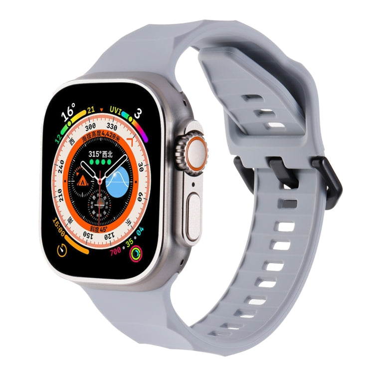 Ripple Silicone Sports Watch Band, For Apple Watch 5 44mm, For Apple Watch 4 44mm, For Apple Watch 3 42mm