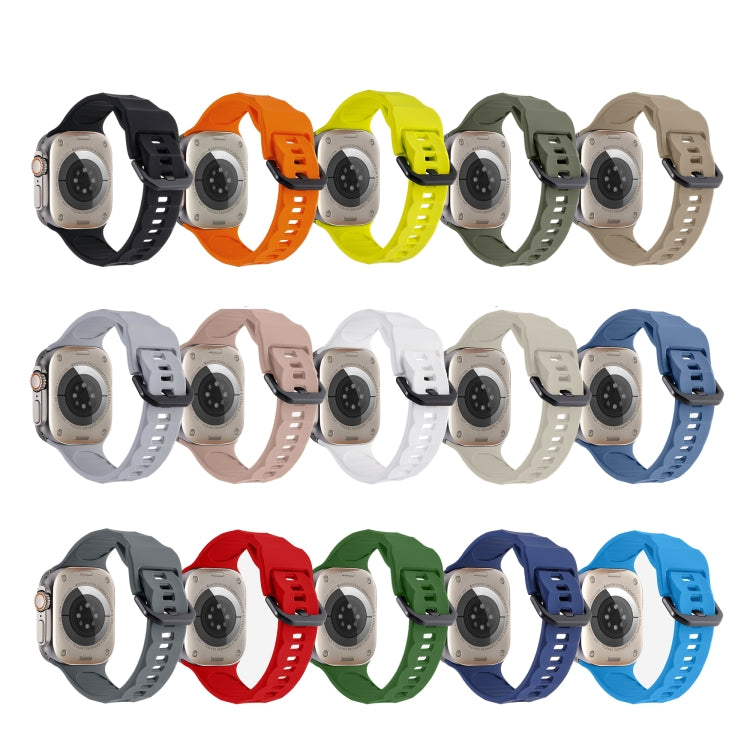 Ripple Silicone Sports Watch Band, For Apple Watch 5 44mm, For Apple Watch 4 44mm, For Apple Watch 3 42mm
