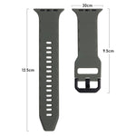 Ripple Silicone Sports Watch Band, For Apple Watch 5 44mm, For Apple Watch 4 44mm, For Apple Watch 3 42mm