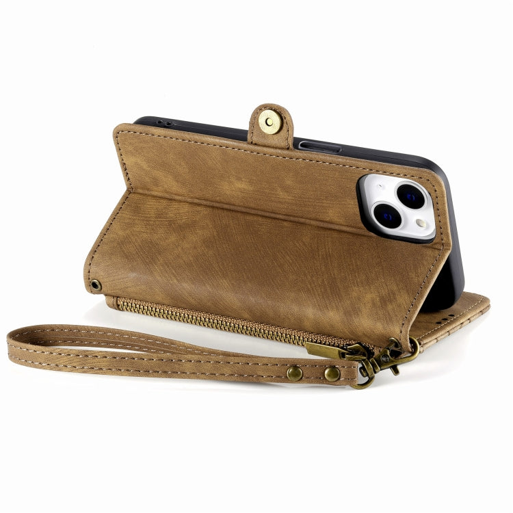 Geometric Zipper Wallet Side Buckle Leather Phone Case, For iPhone 14 Pro Max, For iPhone 7 / 8 / SE 2022, For iPhone 13 Pro Max, For iPhone 13 Pro, For iPhone 13, For iPhone 12 / 12 Pro, For iPhone 12 Pro Max, For iPhone 11 Pro Max