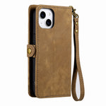 Geometric Zipper Wallet Side Buckle Leather Phone Case, For iPhone 11, For iPhone 11 Pro, For iPhone XR, For iPhone XS Max, For iPhone 7 Plus / 8 Plus, For iPhone 6 Plus / 6s Plus, For iPhone 6 / 6s