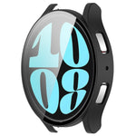PC + Tempered Film Integrated Watch Protective Case, For Samsung Galaxy Watch6 44mm, For Samsung Galaxy Watch6 40mm