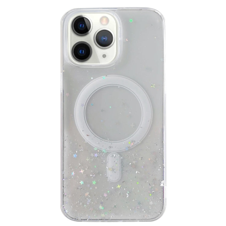 Glitter MagSafe Hybrid Clear TPU Phone Case, For iPhone 11 Pro Max, For iPhone 11, For iPhone 11 Pro