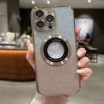 Gradient Glitter Electroplating MagSafe TPU Phone Case, For iPhone 17e / 16e, For iPhone 17 Pro Max, For iPhone 17 Pro, For iPhone 17, For iPhone Air, For iPhone 16 Pro Max