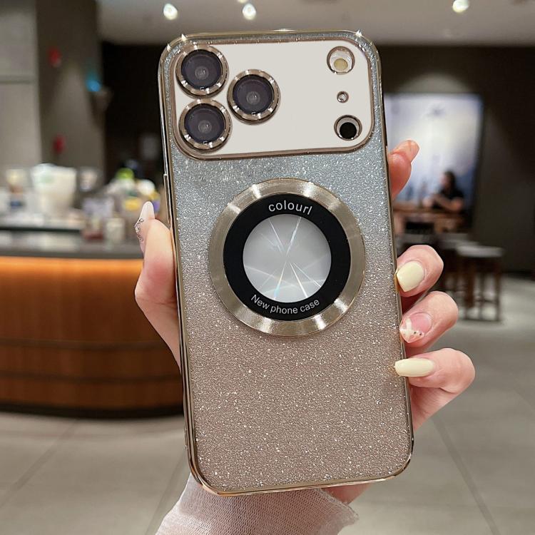 Gradient Glitter Electroplating MagSafe TPU Phone Case, For iPhone 17e / 16e, For iPhone 17 Pro Max, For iPhone 17 Pro, For iPhone 17, For iPhone Air, For iPhone 16 Pro Max