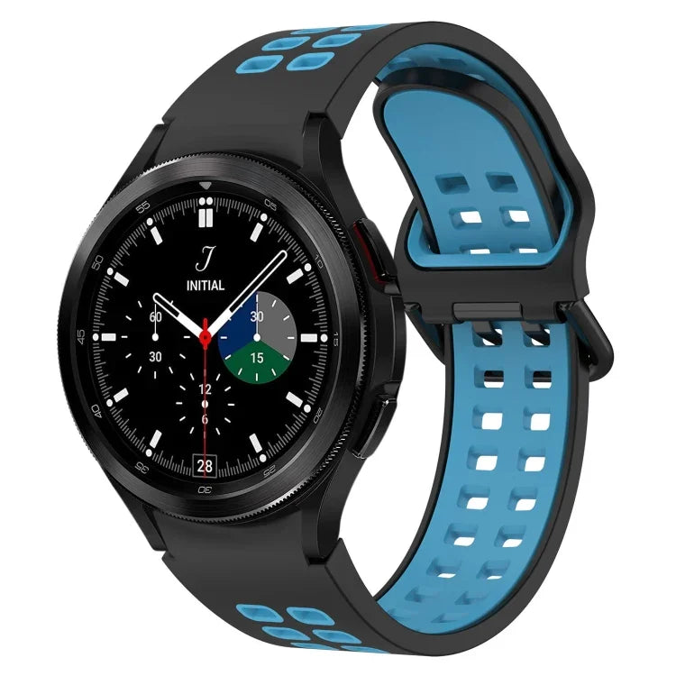 Two-Color Breathable Silicone Watch Band, For Samsung  Galaxy Watch 4 Classic 42mm