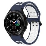 Two-Color Breathable Silicone Watch Band, For Samsung  Galaxy Watch 4 Classic 42mm