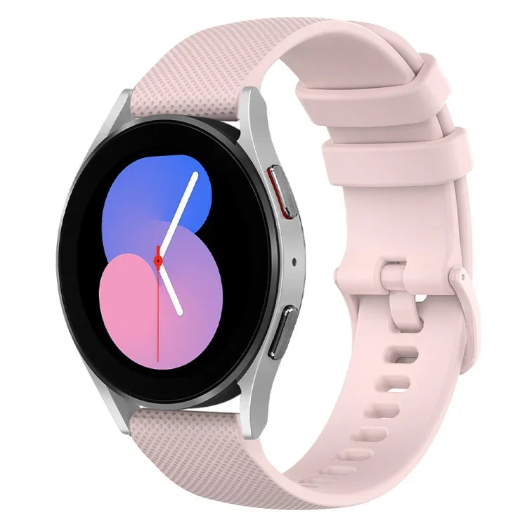 20mm Checkered Silicone Watch Band, For Samsung Galaxy Watch 5  40mm