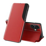 Side Display Flip Leather Phone Case, For iPhone 17e / 16e, For iPhone 17 Pro Max, For iPhone 17 Pro, For iPhone 17, For iPhone Air, For iPhone 16 Pro Max, For iPhone 16 Pro, For iPhone 16 Plus