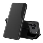 Side Display Flip Leather Phone Case, For iPhone 17e / 16e, For iPhone 17 Pro Max, For iPhone 17 Pro, For iPhone 17, For iPhone Air, For iPhone 16 Pro Max, For iPhone 16 Pro, For iPhone 16 Plus