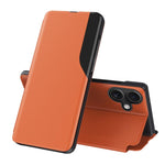 Side Display Flip Leather Phone Case, For iPhone 17e / 16e, For iPhone 17 Pro Max, For iPhone 17 Pro, For iPhone 17, For iPhone Air, For iPhone 16 Pro Max, For iPhone 16 Pro, For iPhone 16 Plus