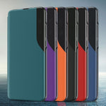 Side Display Flip Leather Phone Case, For iPhone 17e / 16e, For iPhone 17 Pro Max, For iPhone 17 Pro, For iPhone 17, For iPhone Air, For iPhone 16 Pro Max, For iPhone 16 Pro, For iPhone 16 Plus