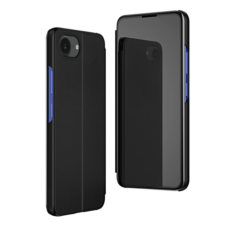 Plated Mirror Horizontal Flip Leather Phone Case with Holder, For iPhone 17e / 16e, For iPhone 17 Pro Max, For iPhone 17 Pro, For iPhone 17, For iPhone Air, For iPhone 16 Pro Max