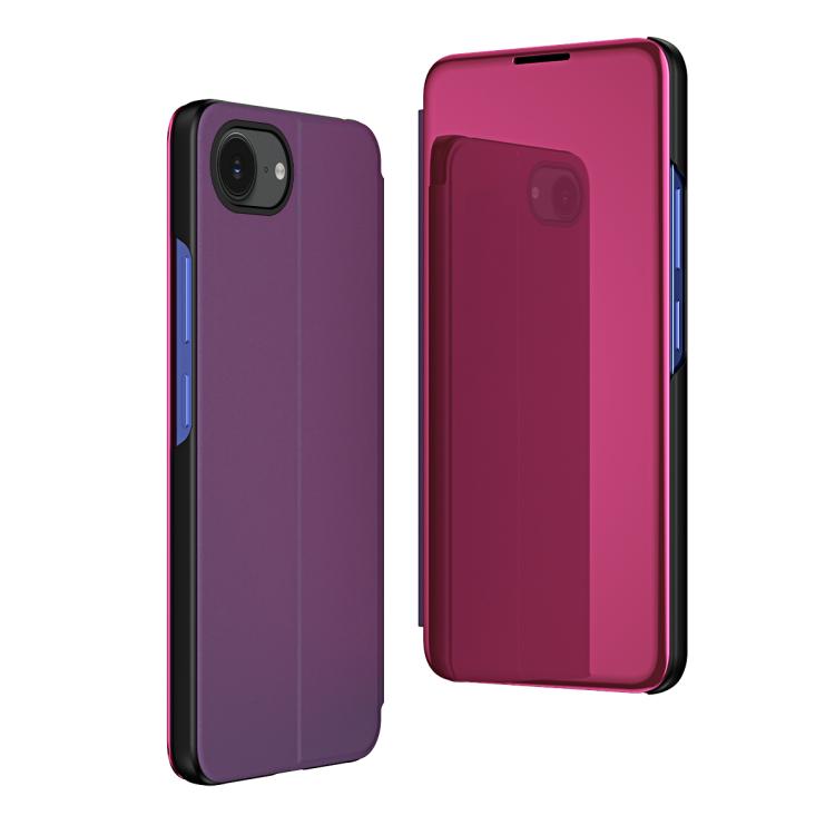 Plated Mirror Horizontal Flip Leather Phone Case with Holder, For iPhone 17e / 16e, For iPhone 17 Pro Max, For iPhone 17 Pro, For iPhone 17, For iPhone Air, For iPhone 16 Pro Max