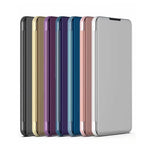 Plated Mirror Horizontal Flip Leather Phone Case with Holder, For iPhone 17e / 16e, For iPhone 17 Pro Max, For iPhone 17 Pro, For iPhone 17, For iPhone Air, For iPhone 16 Pro Max