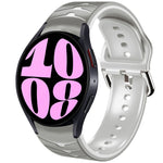 Curved Texture Silicone Watch Band, For Samsung Galaxy Watch 6 Classic 47mm, For Samsung Galaxy Watch 6 44mm, For Samsung Galaxy Watch 6 40mm