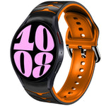 Curved Texture Silicone Watch Band, For Samsung Galaxy Watch 6 Classic 47mm, For Samsung Galaxy Watch 6 44mm, For Samsung Galaxy Watch 6 40mm