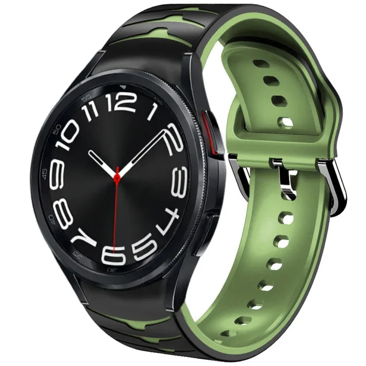 Curved Texture Silicone Watch Band, For Samsung Galaxy Watch 6 Classic 43mm, For Samsung Galaxy watch 5 Pro Golf Edition, For Samsung Galaxy watch 5 Golf Edition
