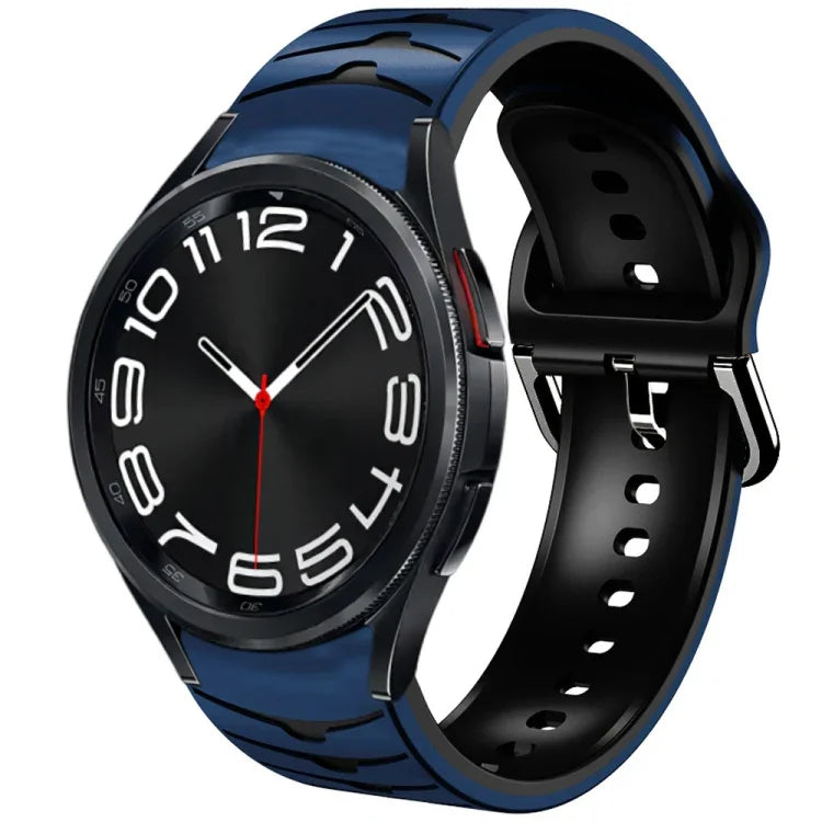 Curved Texture Silicone Watch Band, For Samsung Galaxy Watch 6 Classic 43mm, For Samsung Galaxy watch 5 Pro Golf Edition, For Samsung Galaxy watch 5 Golf Edition